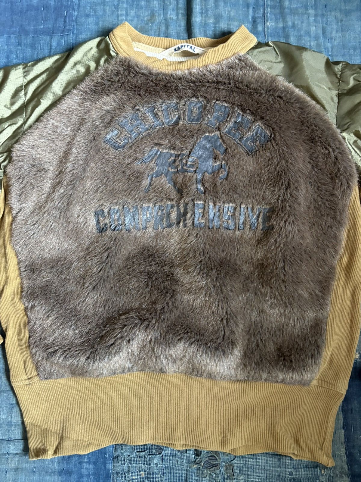 Kapital kapital Faux Fur Nylon Ribbed Sweater Size US L / EU 52-54 / 3 - 3 Thumbnail