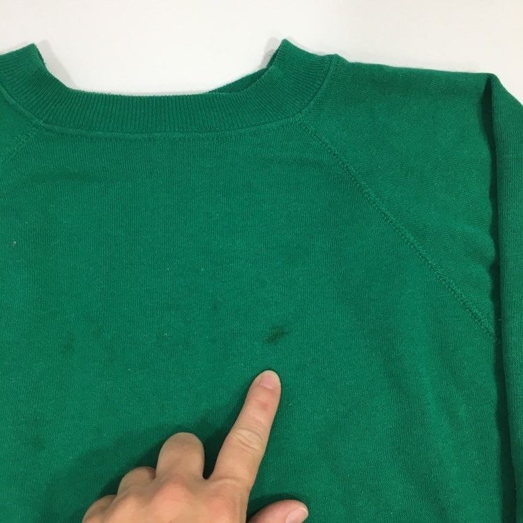 Hanes 80's Hanes Sport Green RAGLAN 50/50 Chore Work Sweatshirt Size US L / EU 52-54 / 3 - 6 Thumbnail