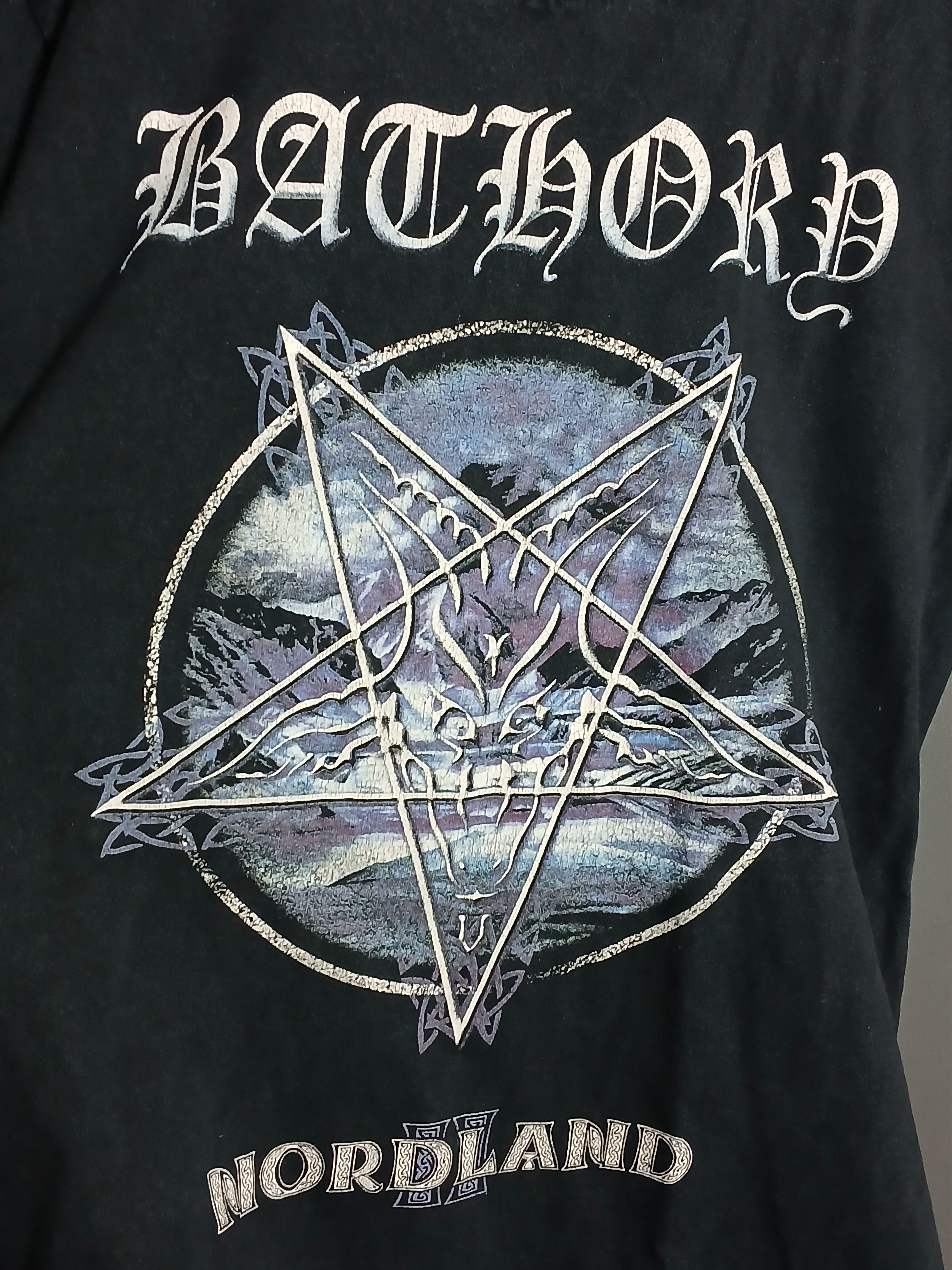 Band Tees × Vintage Vintage Bathory Nordland T-Shirt Size US L / EU 52-54 / 3 - 3 Thumbnail