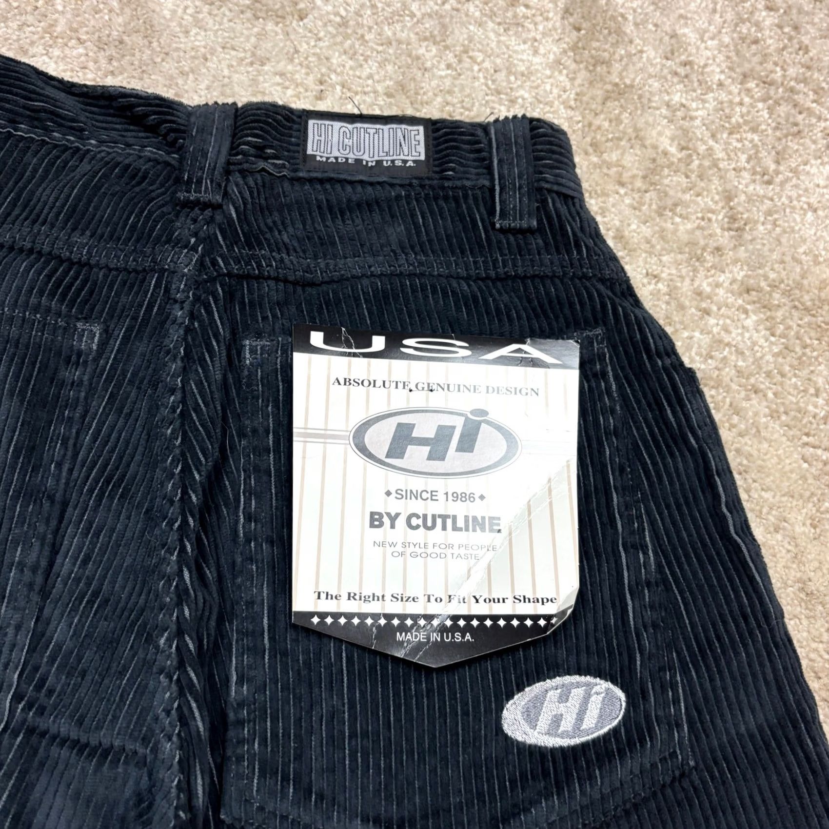 Vintage VINTAGE 90s Hi Cutline Corduroy Baggy Skate Wide Leg Pants Men 30x31 Blue Corduroy NWT 30 Mens Size US 30 / EU 46 - 5 Thumbnail