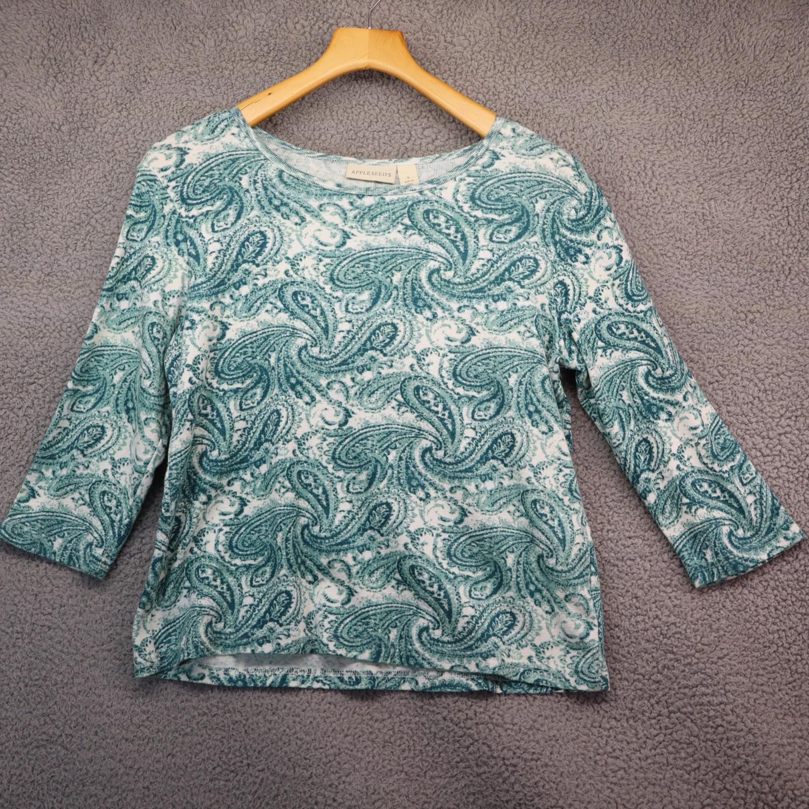 Other Applesee's Petites Floral Print Blouse Small Casual Bohemian Size S / US 4 / IT 40 - 1 Thumbnail