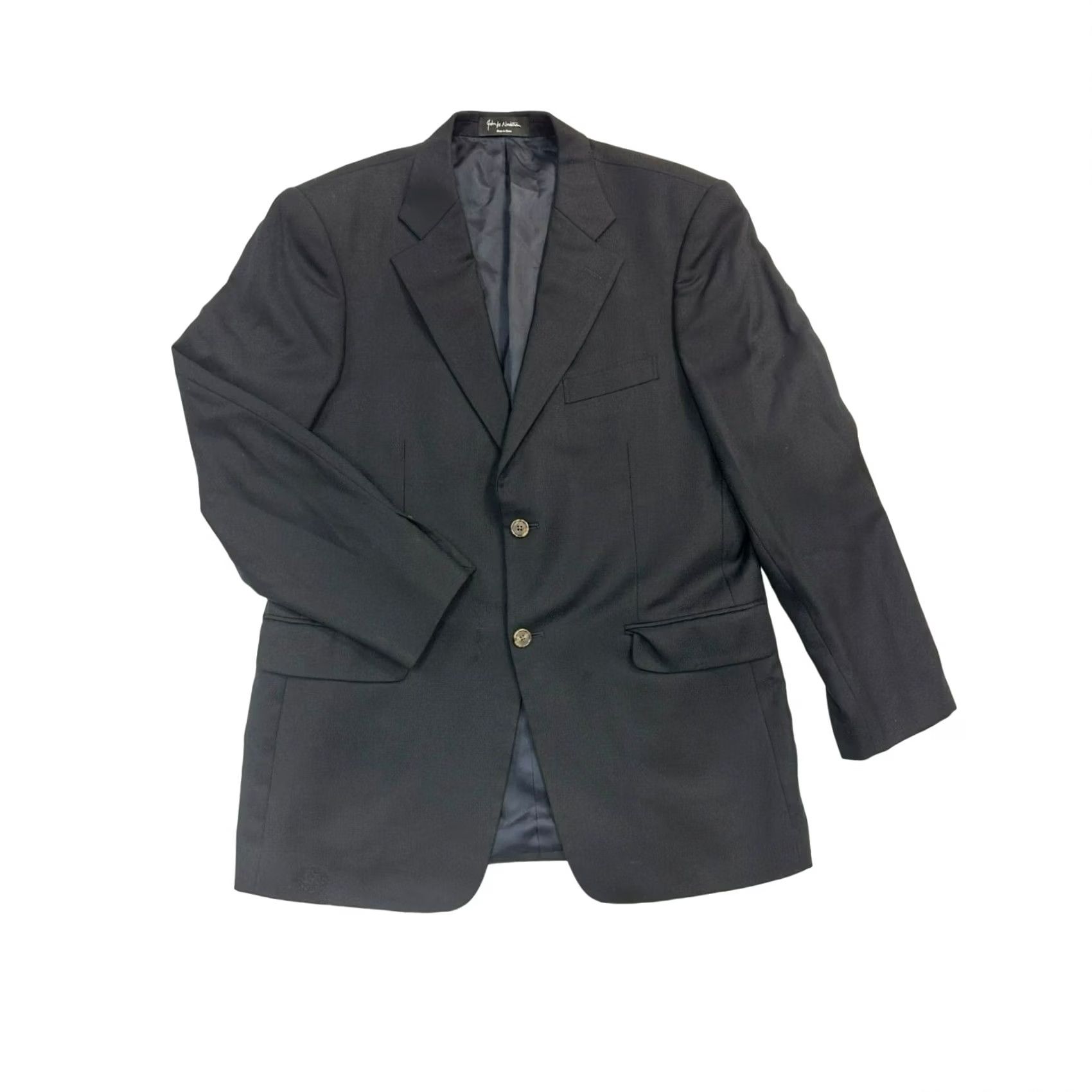 Nordstrom NORDSTROM John W. Nordstrom Blazer Wool Black 42R Men Blazer Size 42 Regular Size 42R - 2 Thumbnail