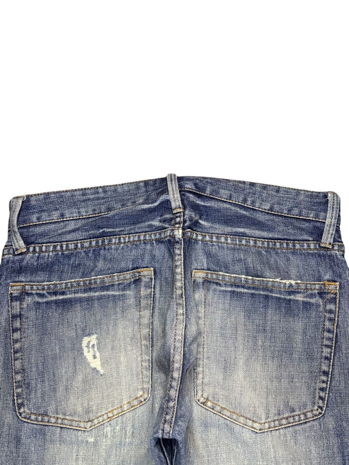 Japanese Brand Vintage Japanese Brand Faded Wash Distressed Patched Jeans Size US 33 - 8 Thumbnail