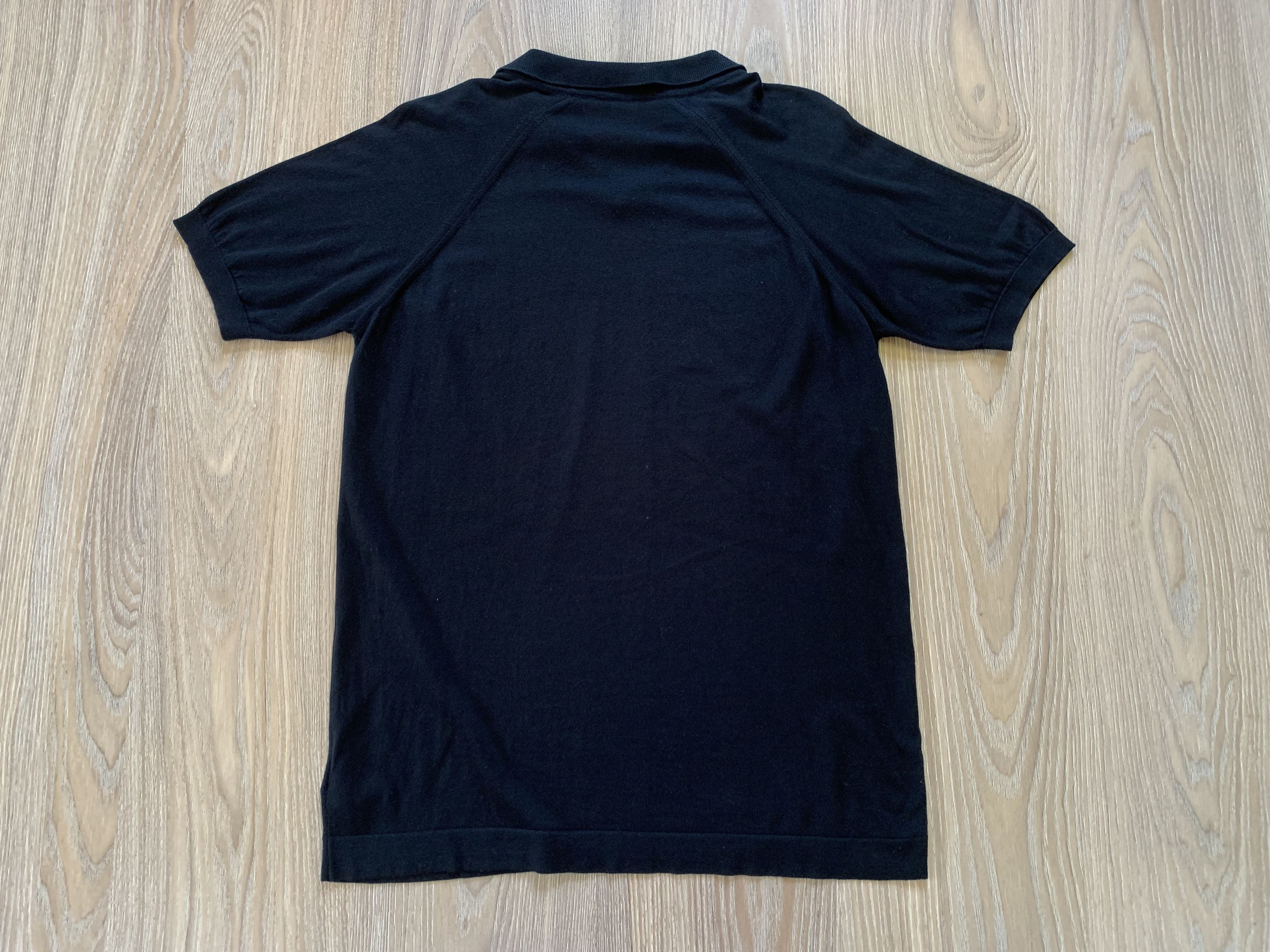John Smedley Vintage John Smedley Sea Island Black Cotton Polo Tee Size US M / EU 48-50 / 2 - 3 Thumbnail