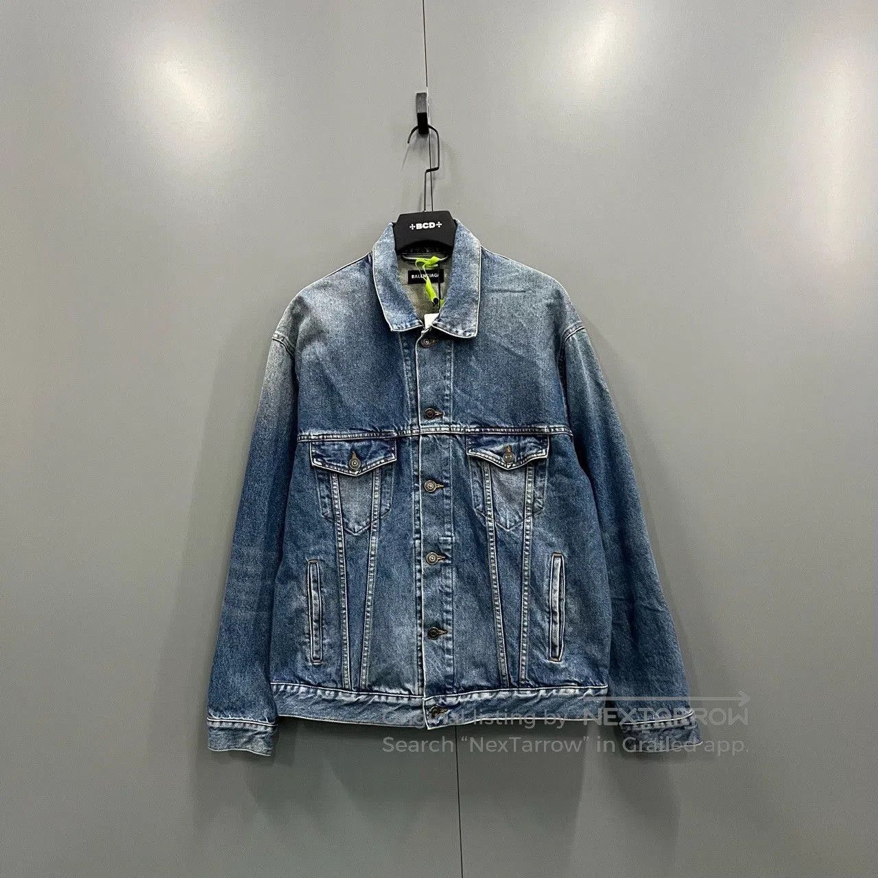 Balenciaga balenciaga logo embroidered denim jacket. Size US L / EU 52-54 / 3 - 1 Thumbnail