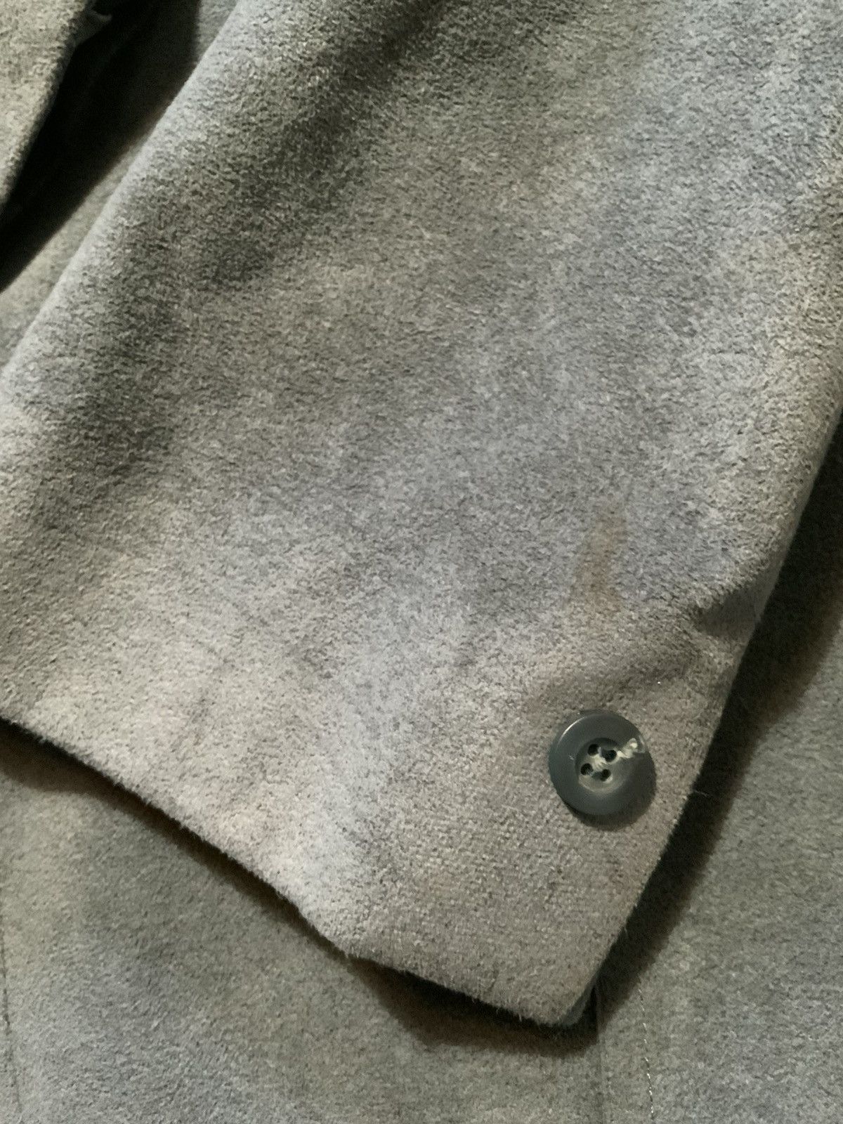 Designer × Vintage Vintage Halston Academy Awards Blue Halo Suede Blazer Jacket Size US S / EU 44-46 / 1 - 6 Thumbnail