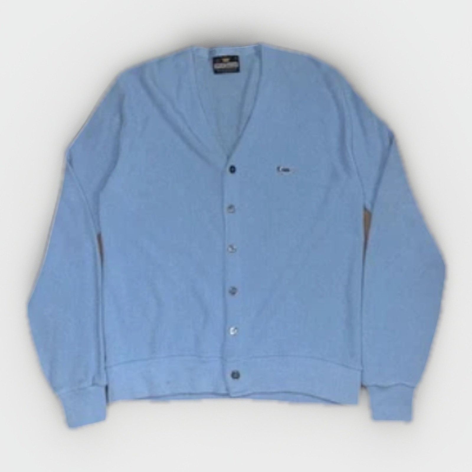 Vintage Vintage Sportswear Cardigan M Blue 21x25 Grunge Prep 70s 80s Size US M / EU 48-50 / 2 - 1 Thumbnail