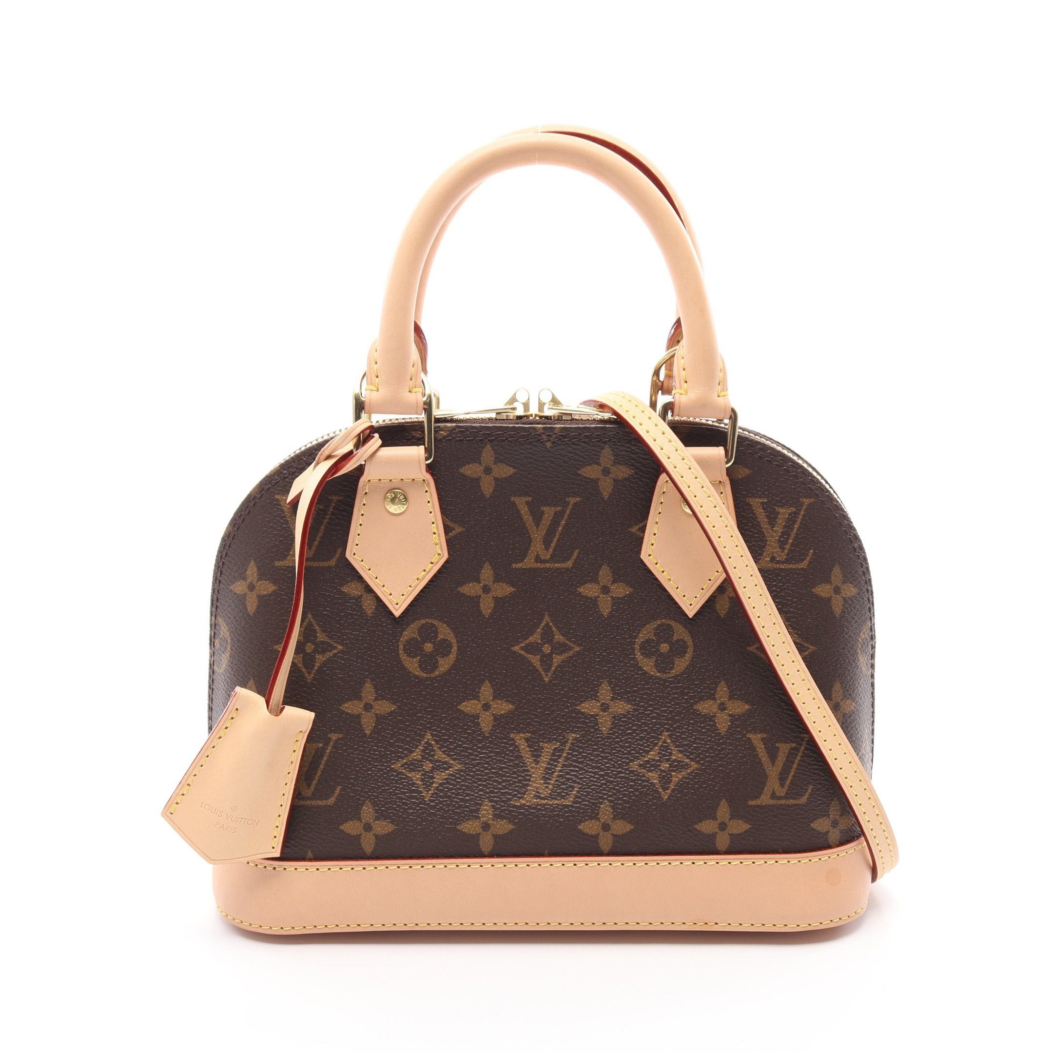 Louis Vuitton Louis Vuitton Alma Bb Monogram Handbag Leather Brown Size ONE SIZE - 1 Thumbnail