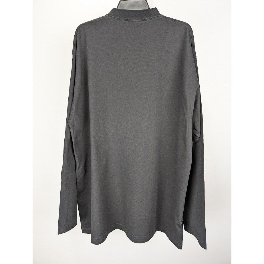 Balenciaga o1rshd1 Q:3 / Oversize Long Sleeve T-Shirt in Black Size US M / EU 48-50 / 2 - 8 Thumbnail