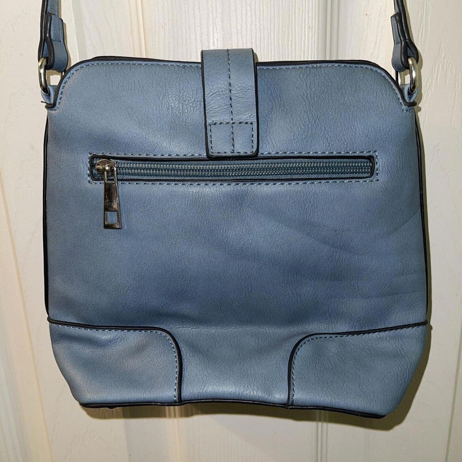 Designer Stylish Blue Crossbody Bag with Adjustable Strap Size ONE SIZE - 5 Thumbnail