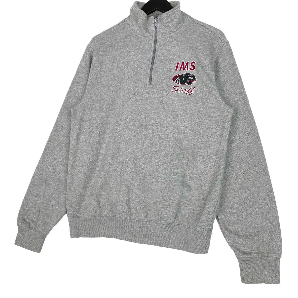 Vintage Vintage Sporttek IMS Small Embroidered Quater Zip Sweatshirt Size US XS / EU 42 / 0 - 3 Thumbnail