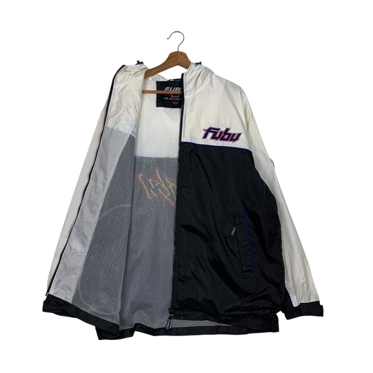 Fubu FUBU Big Logo Hoodie Light Jacket Windbreaker #1932-C84 Size US L / EU 52-54 / 3 - 11 Thumbnail