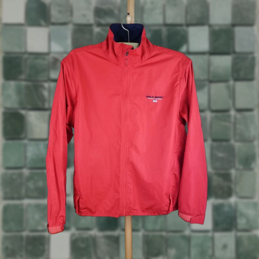 Ralph Lauren VINTAGE Y2K RALPH LAUREN POLO SPORT RED WINDBREAKER JACKET M SIZE Mens Sports Windbreaker Size US M / EU 48-50 / 2 - 1 Thumbnail