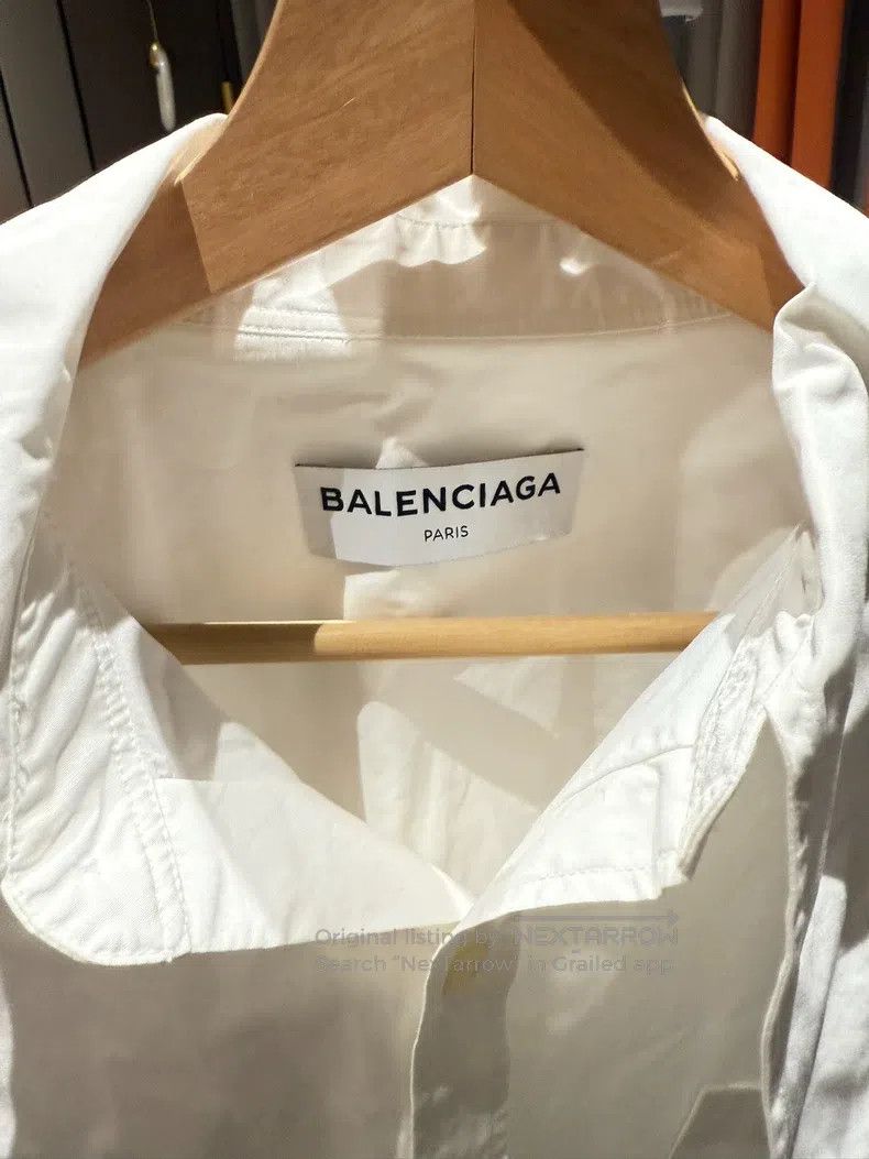 Balenciaga Balenciaga Classic White Shirt Size XS / US 0-2 / IT 36-38 - 4 Thumbnail