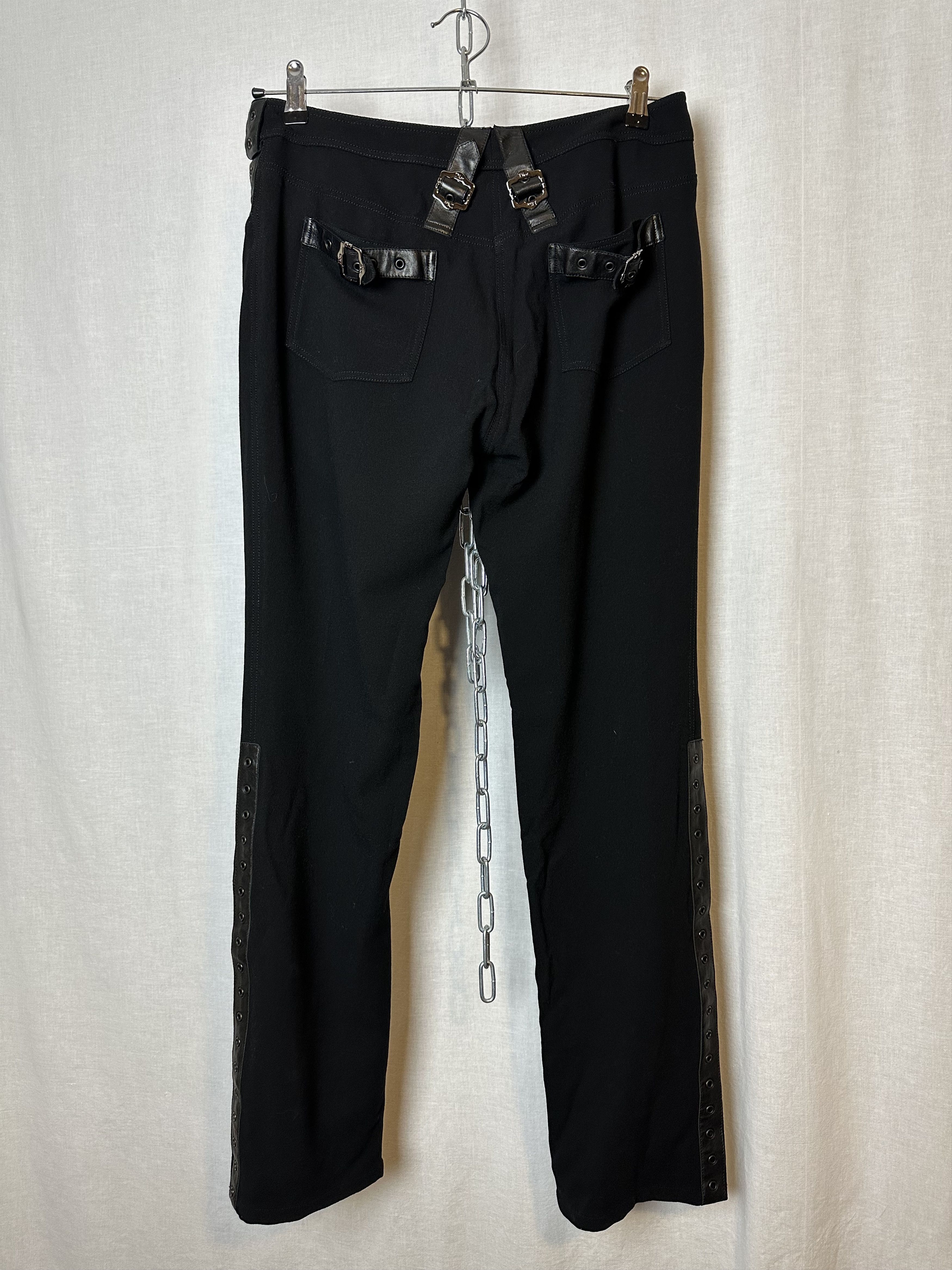 Dior FW2003 strap pant Size US 31 - 3 Thumbnail