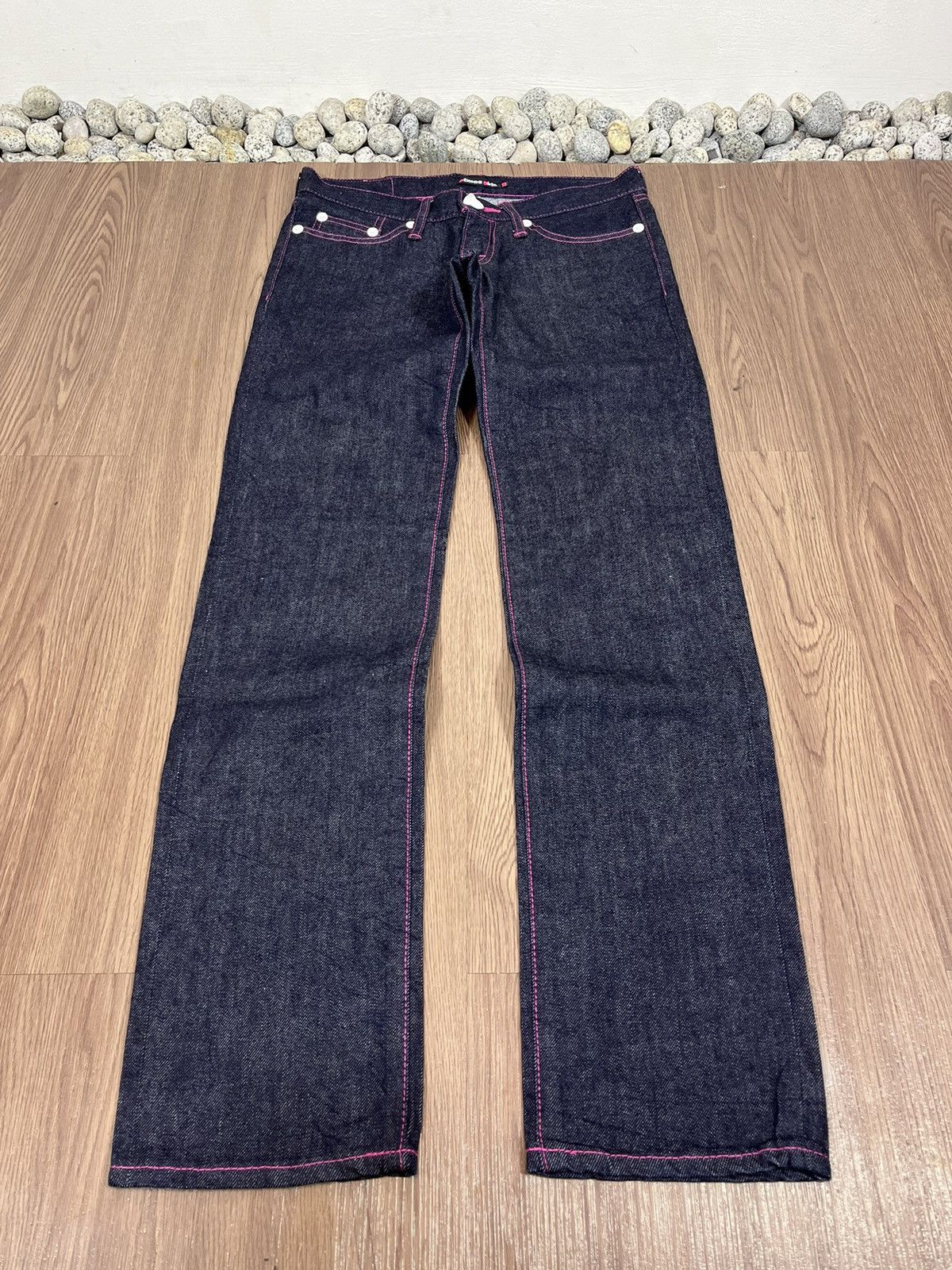 atmos Atmos Girl Pink Stitch Indigo Denim Size US 30 / EU 46 - 5 Thumbnail