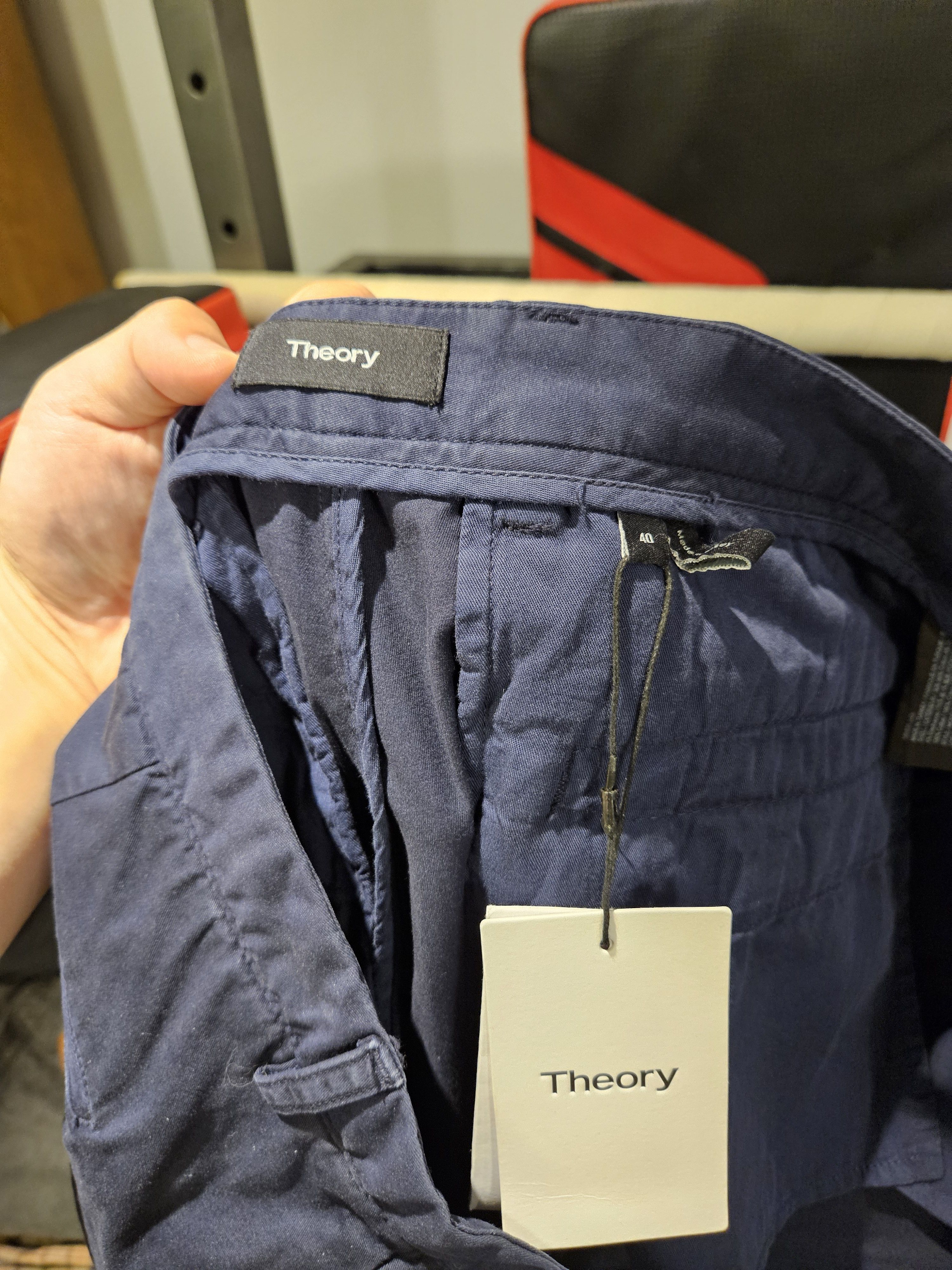 Theory (Final Sale) Theory Navy Zaine Pants Size 40 Size US 40 / EU 56 - 7 Thumbnail