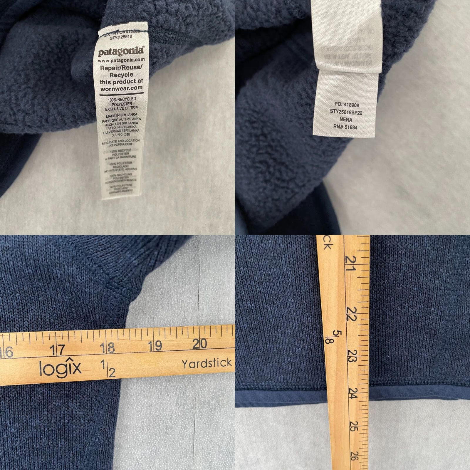 Patagonia Patagonia Better Sweater Womens Medium Blue Full Zip Fleece Jacket Logo Ladies M Size M / US 6-8 / IT 42-44 - 8 Thumbnail