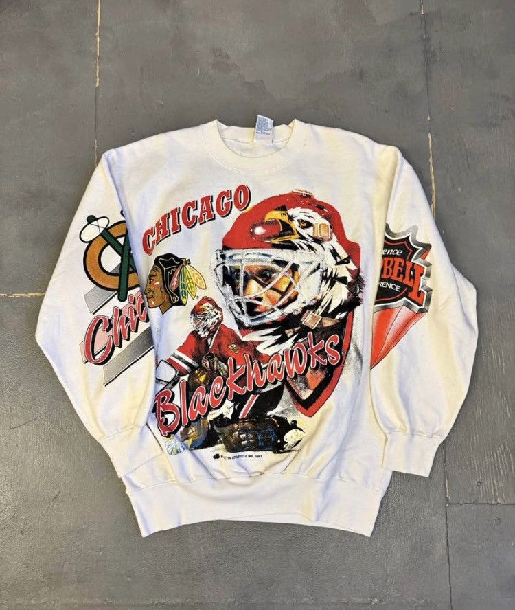 NHL Vintage Bulletin Athletic Chicago Blackhawks Size US L / EU 52-54 / 3 - 1 Thumbnail