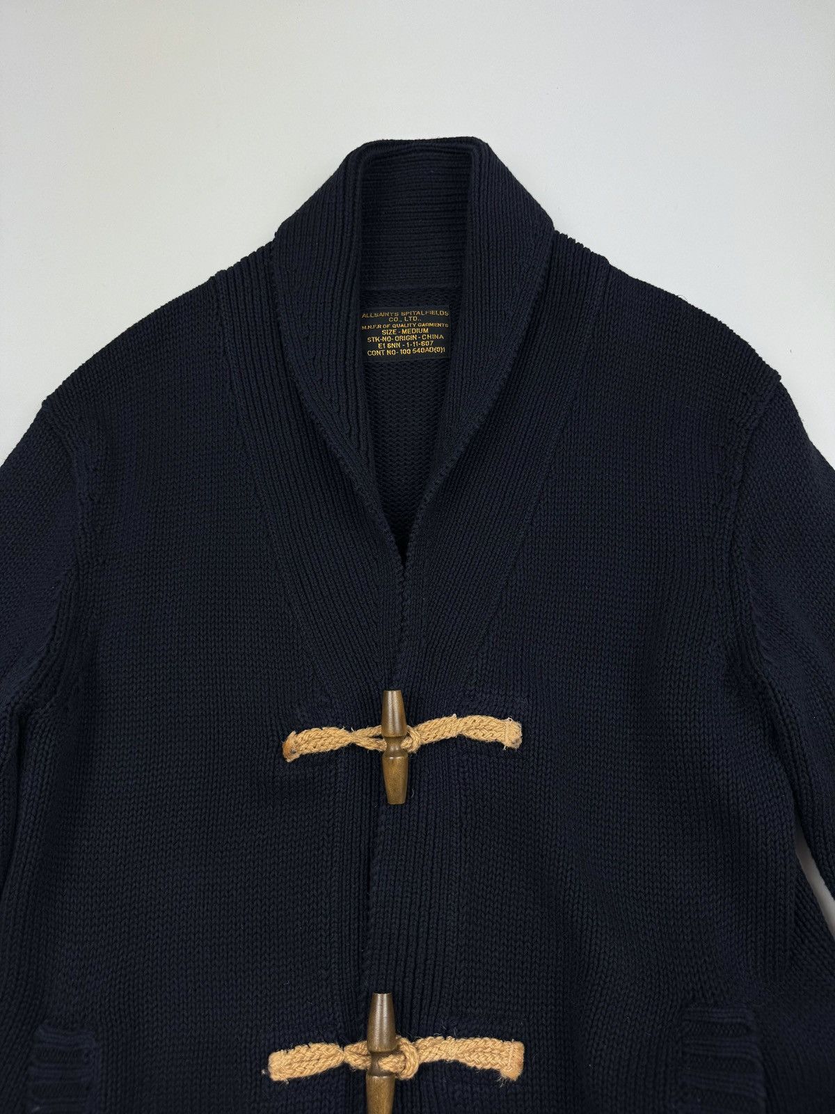 Allsaints AllSaints Ernst Linen/Cotton Navy Cardigan Size US M / EU 48-50 / 2 - 6 Thumbnail