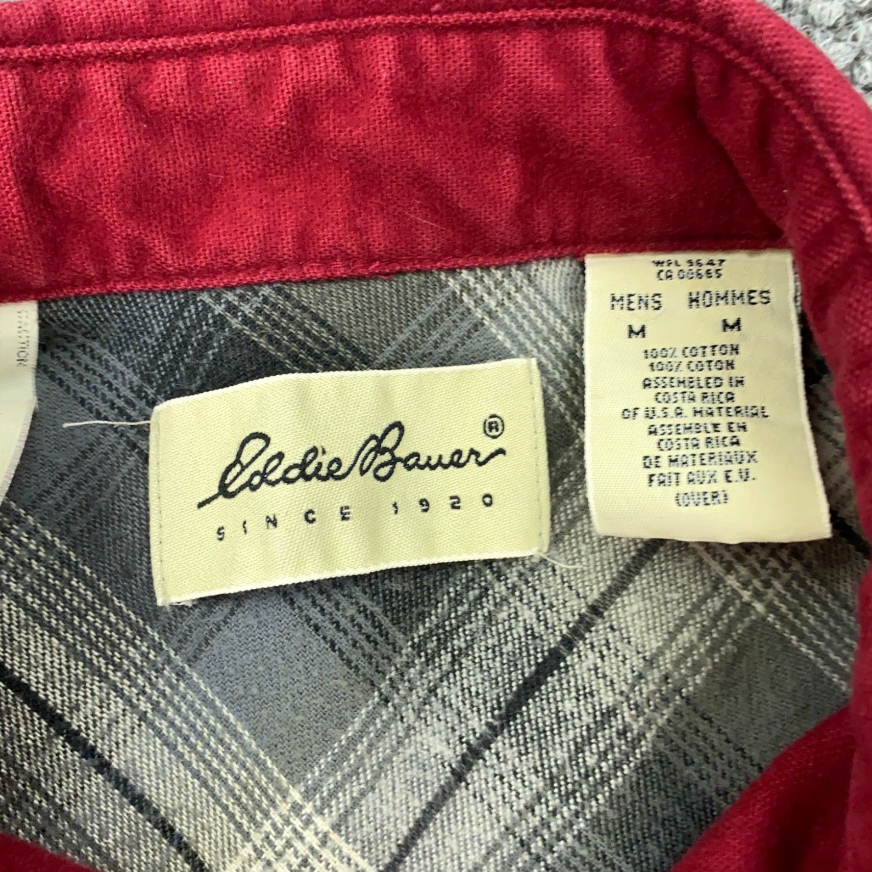 Eddie Bauer VINTAGE Eddie Bauer Men’s Flannel Shirt Adult Medium Red 90s Outdoor Casual Size US M / EU 48-50 / 2 - 5 Thumbnail