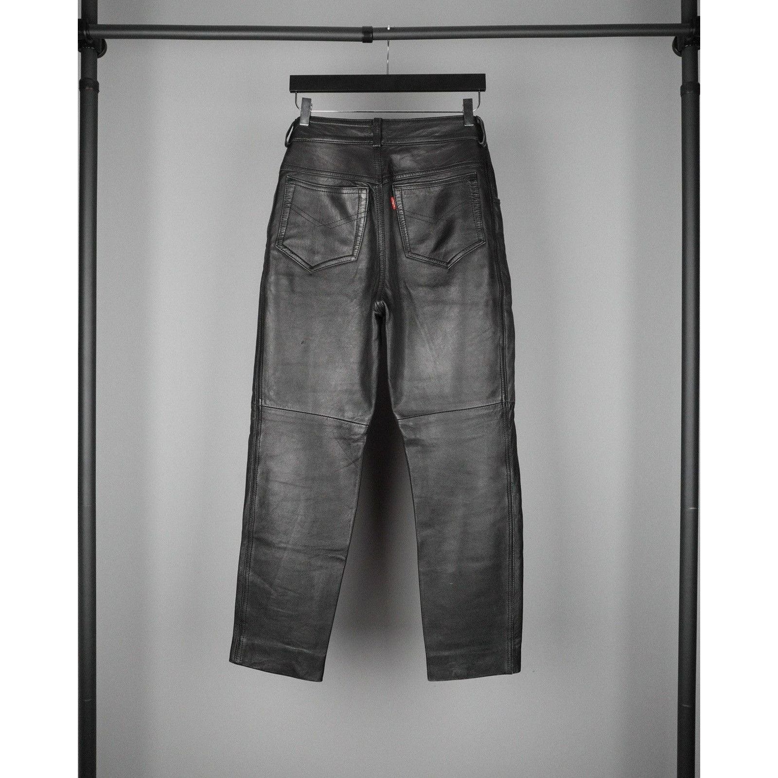 Levi's Levis black leather women’s vintage pants Size 28" / US 6 / IT 42 - 3 Thumbnail