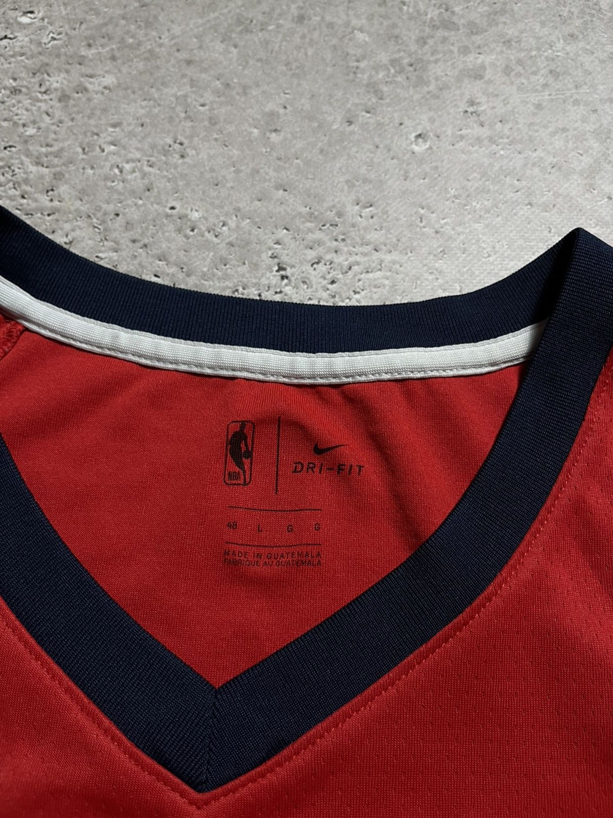 NBA × Nike #42 Melvin Ajinca New Orleans Pelicans NBA Jersey Tank Top Size US L / EU 52-54 / 3 - 5 Thumbnail