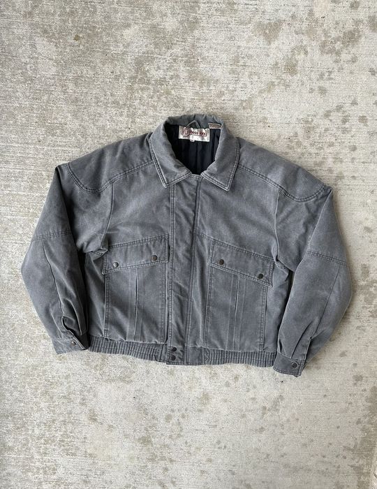 Vintage 80s Faded Mechanic Utility Jacket | Grailed