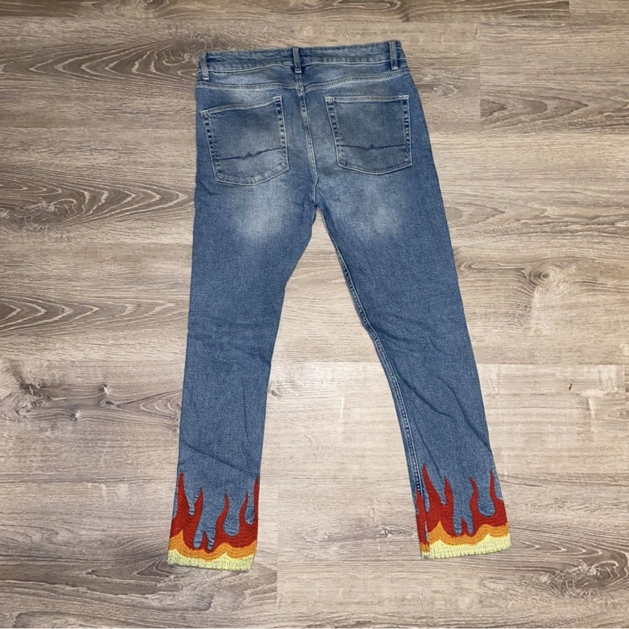 Asos ASOS Skinny Flame Jeans Size US 32 / EU 48 - 3 Thumbnail