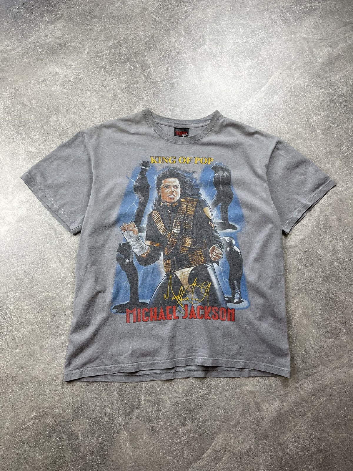 Michael Jackson Vintage 90s Michael Jackson King of Pop T-Shirt Thunder USA Size US XL / EU 56 / 4 - 2 Thumbnail