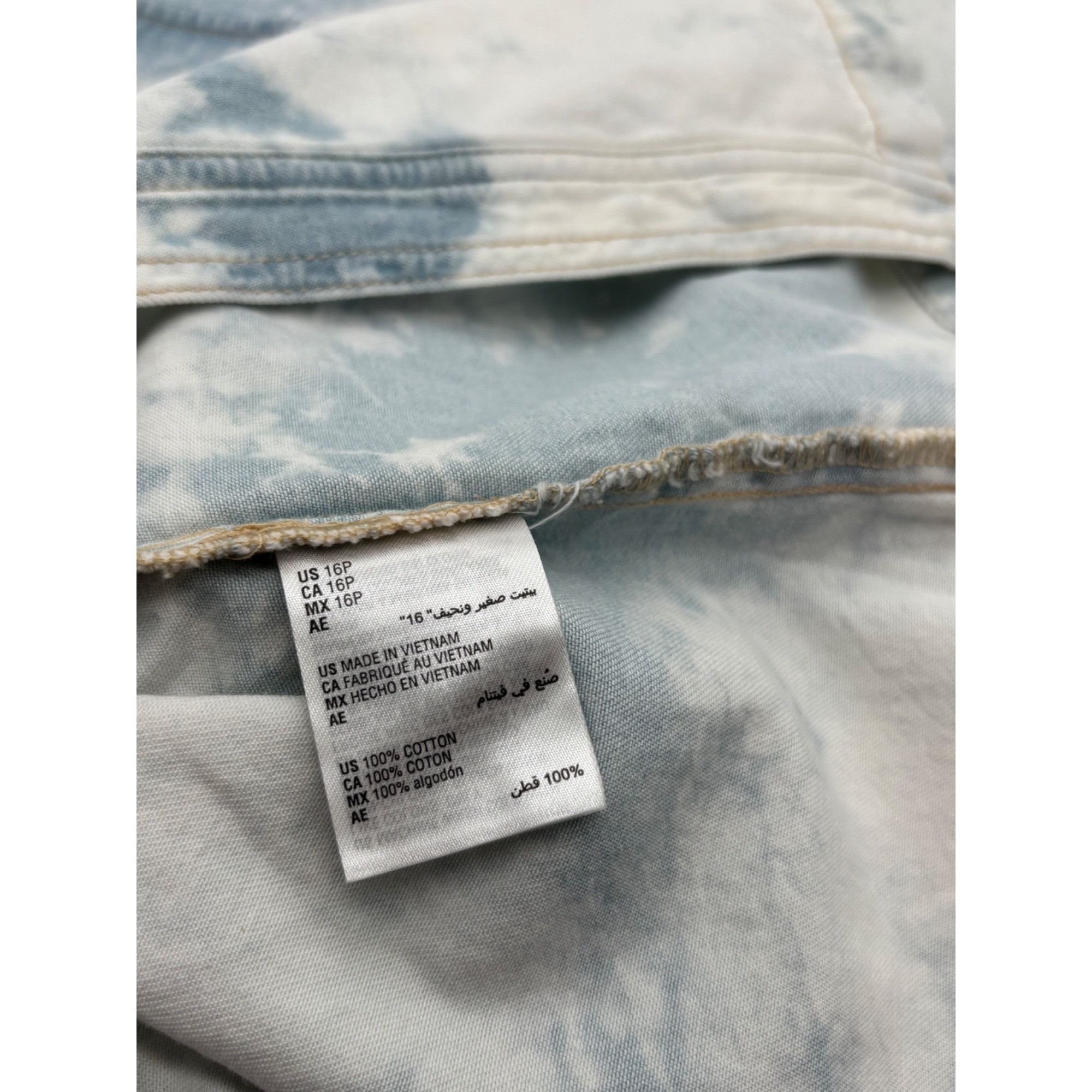 Style & Co Style & Co Petite Cotton Denim Shirtdress, Bleached Wash, 16 Size ONE SIZE - 7 Thumbnail