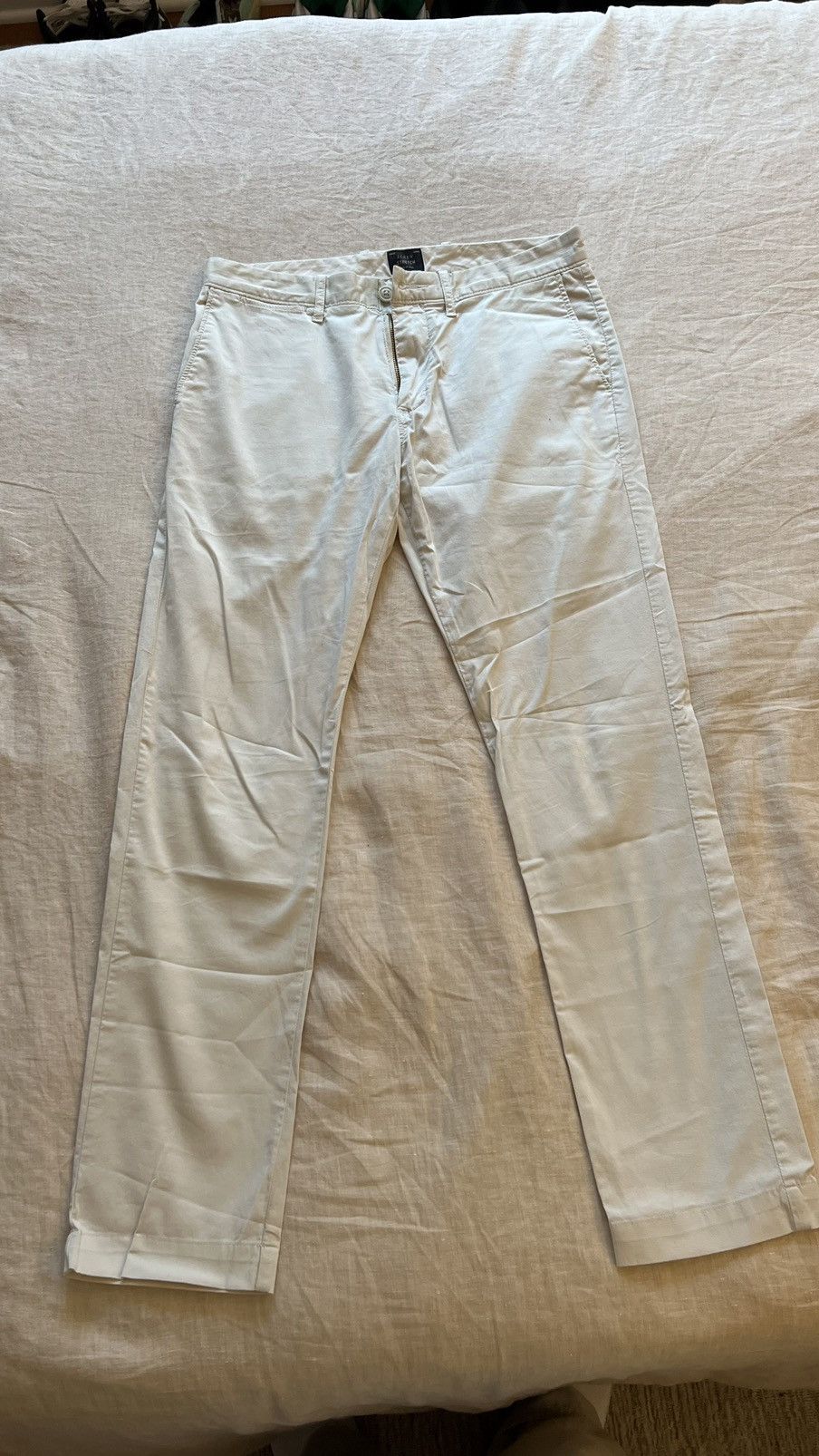 J.Crew J crew white stretch pants Size US 29 - 1 Thumbnail