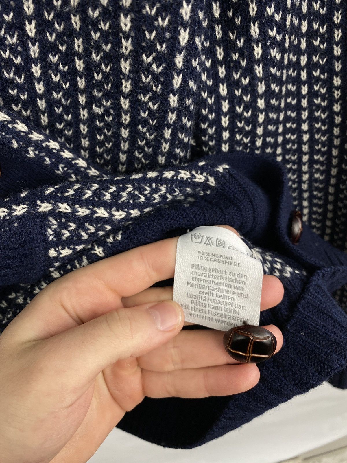 Japanese Brand Y2K Cashmere Merino Cardigan Warren Parker Kapital Style Size US M / EU 48-50 / 2 - 7 Thumbnail