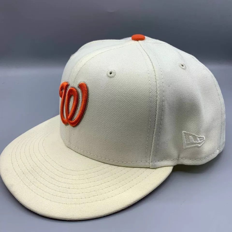 New Era Washington Nationals Hat Men 7 1/2 59Fifty New Era Fitted Size ONE SIZE - 3 Thumbnail