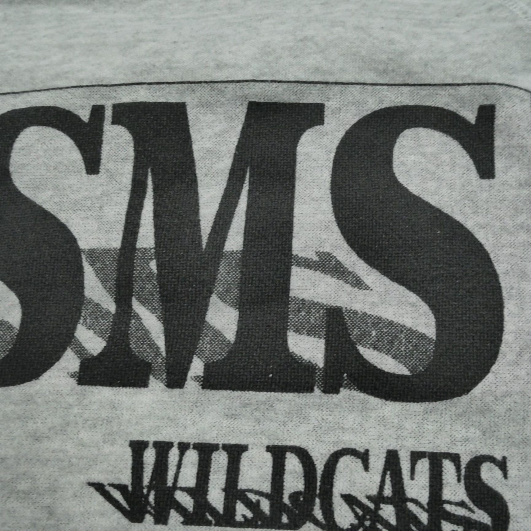 Hanes VINTAGE Hanes Sweatshirt Womens M Grey 90s Pullover Crew Neck Long Sleeve Activewear Winter (KS Wildcats) Size M / US 6-8 / IT 42-44 - 3 Thumbnail