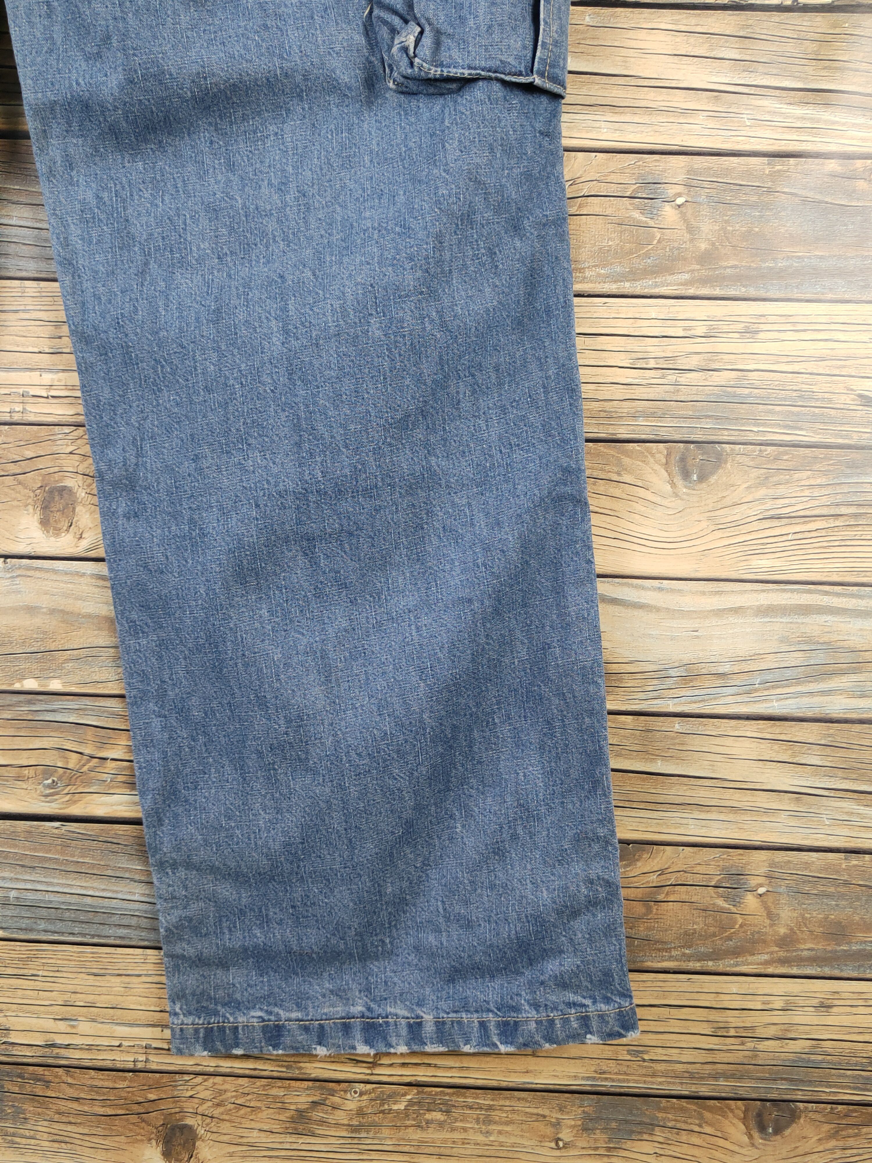 G-Star DL G Star Raw Blue Distressed Ripped denim Jeans #1321 Size US 35 - 13 Thumbnail