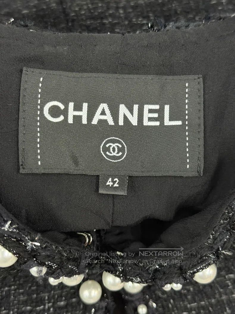 Chanel Chanel 25P black pearl jacket Size M / US 6-8 / IT 42-44 - 4 Thumbnail