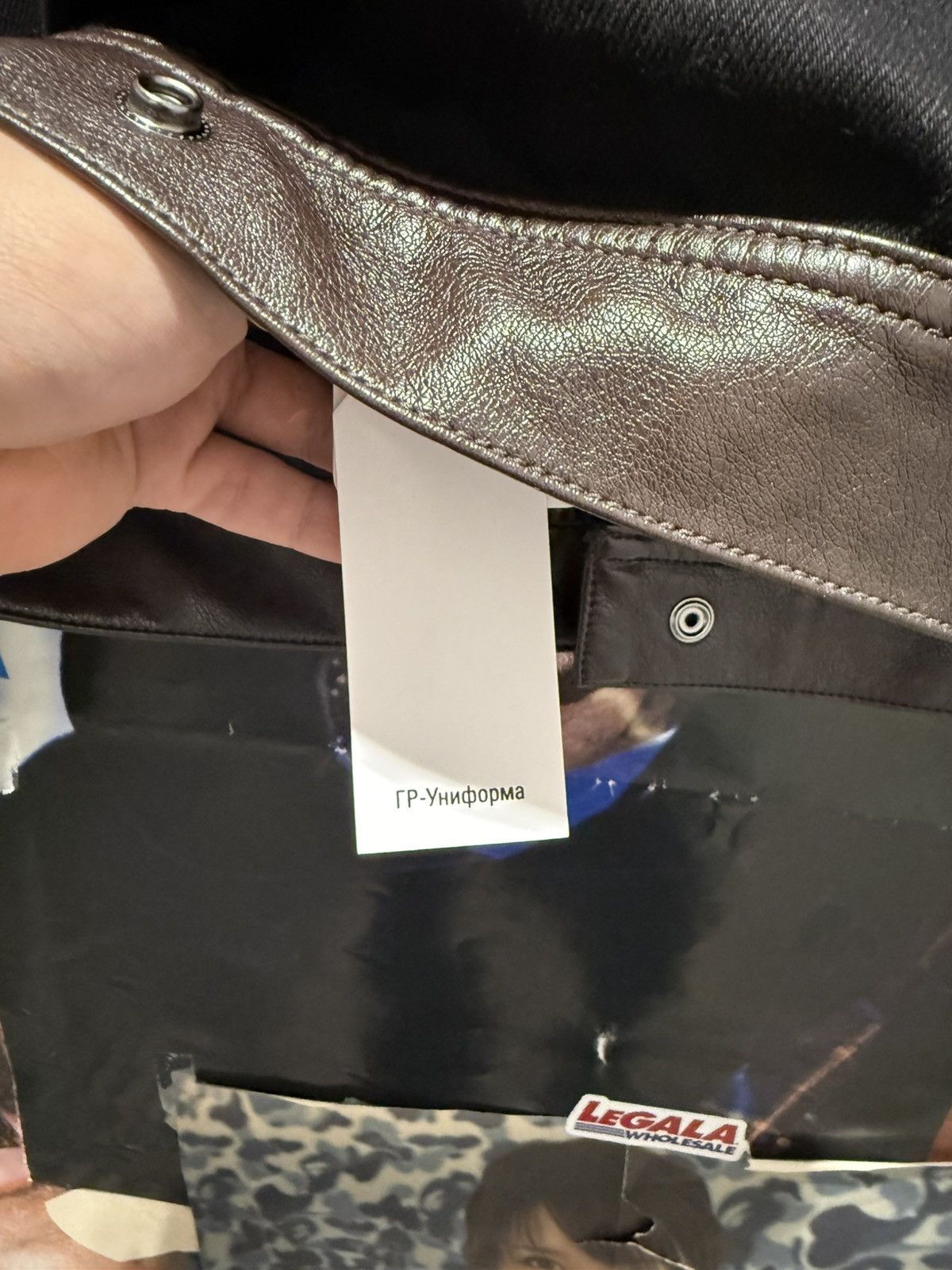 Gosha Rubchinskiy GOSHA RUBCHINSKIY DENIM BOX FIT JACKET WITH FAUX LEATHER Size US M / EU 48-50 / 2 - 4 Thumbnail