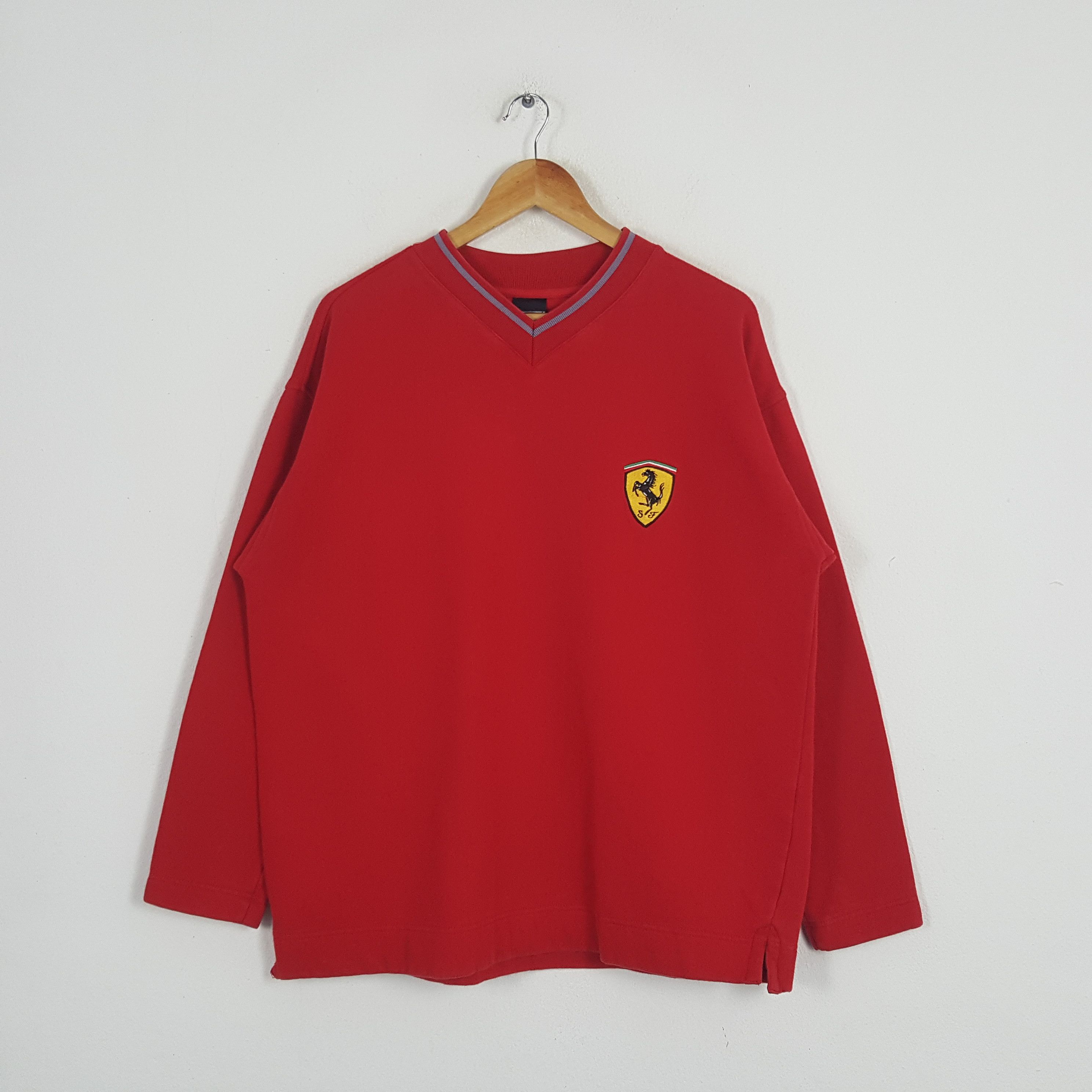 Ferrari × Vintage Vintage Ferrari Formula One Racing Team Sweatshirt Size US L / EU 52-54 / 3 - 1 Thumbnail