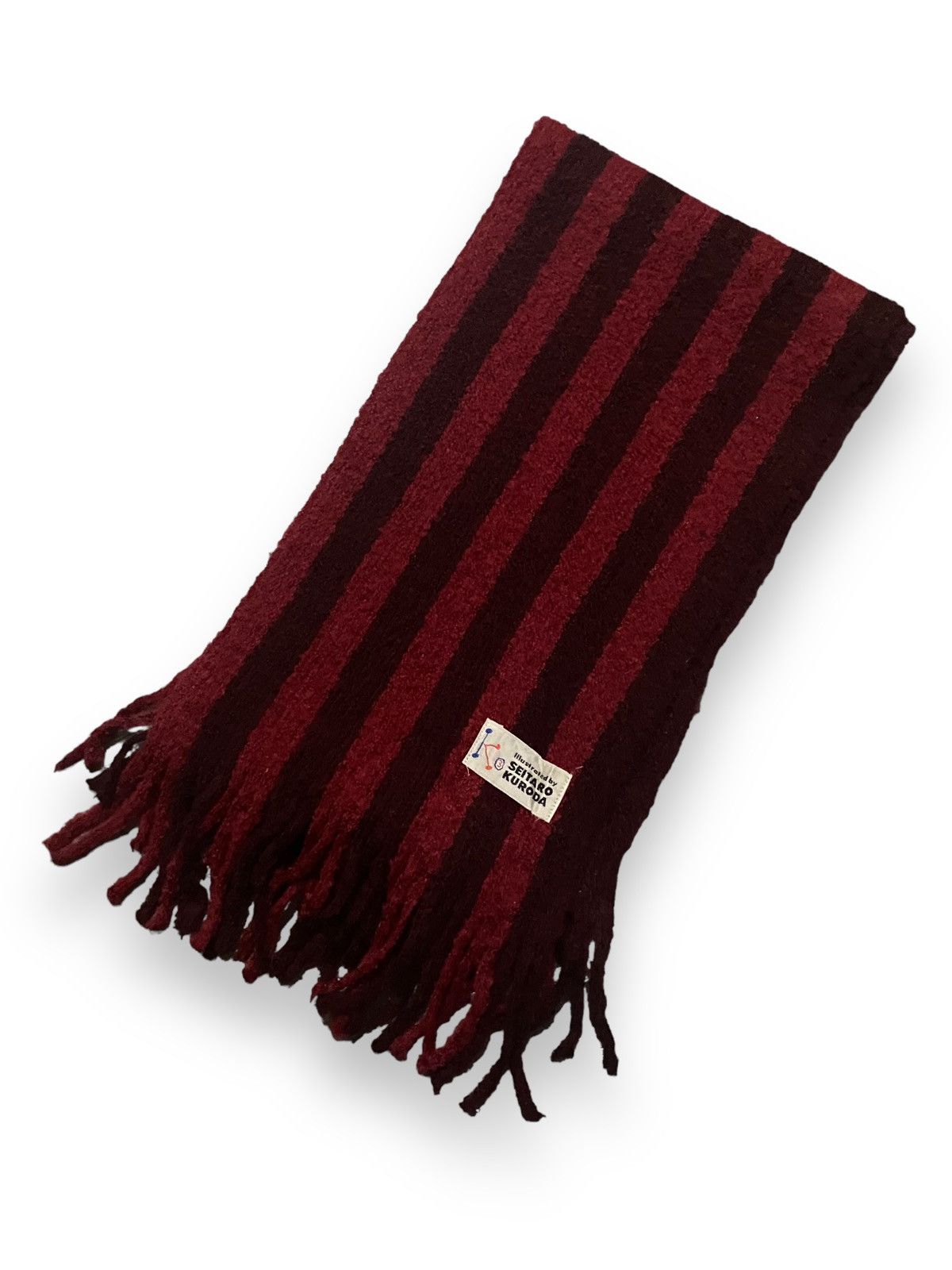 Designer × Issey Miyake × Japanese Brand JAPAN DESIGNER STRIPES SCARF ILLUSTRATED BY SEITARO KURODA Size ONE SIZE - 2 Thumbnail
