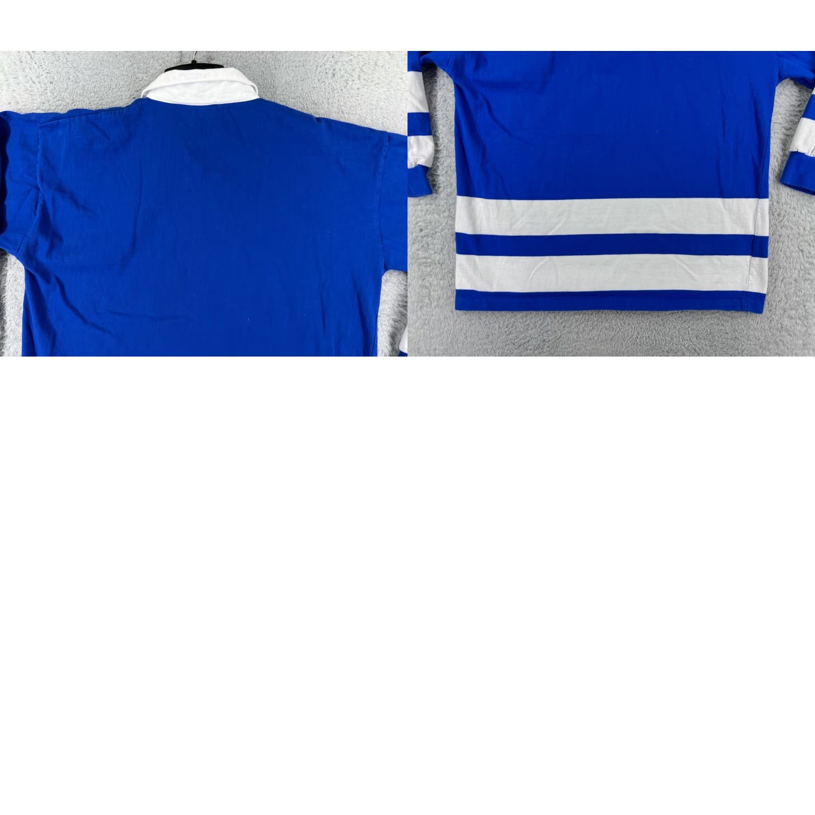 Vintage VINTAGE Tactics Sports Polo Shirt Men L Blue White Striped 100% Cotton Golf Rugby Polo Size US L / EU 52-54 / 3 - 9 Thumbnail