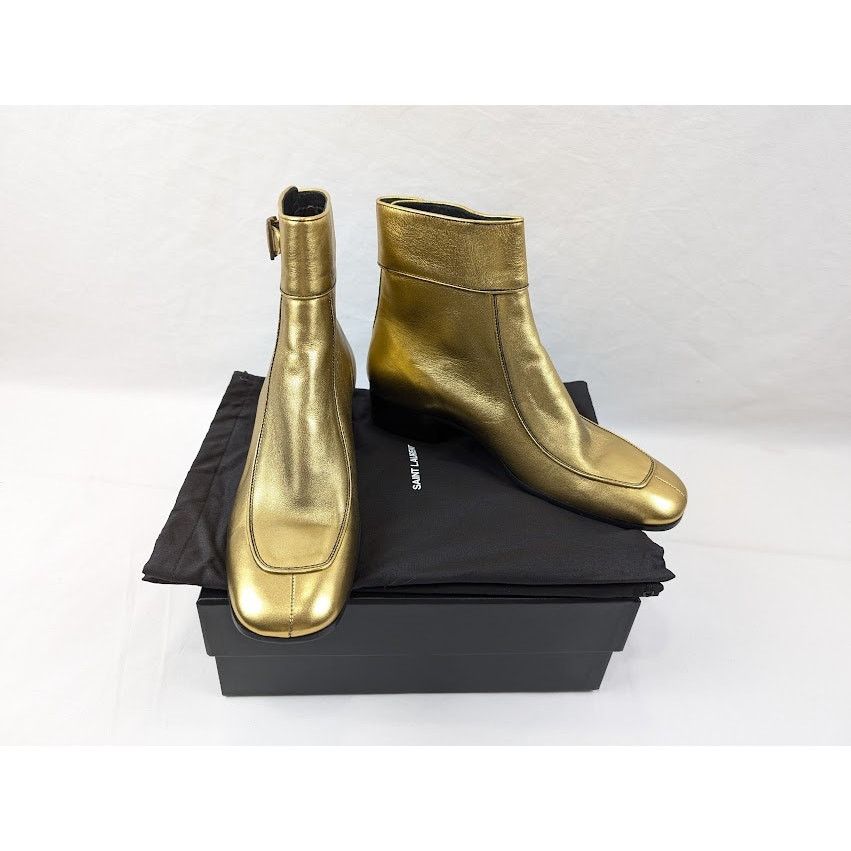 Saint Laurent Paris o1rshd1 Miles Boots in Gold Size US 9 / EU 42 - 20 Thumbnail