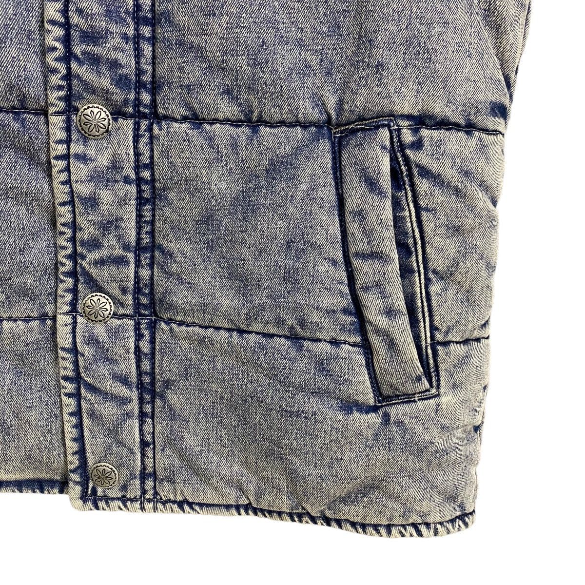 Japanese Brand × Purple × Purple Brand Purple & Yellow puffer vest denim Size US L / EU 52-54 / 3 - 5 Thumbnail