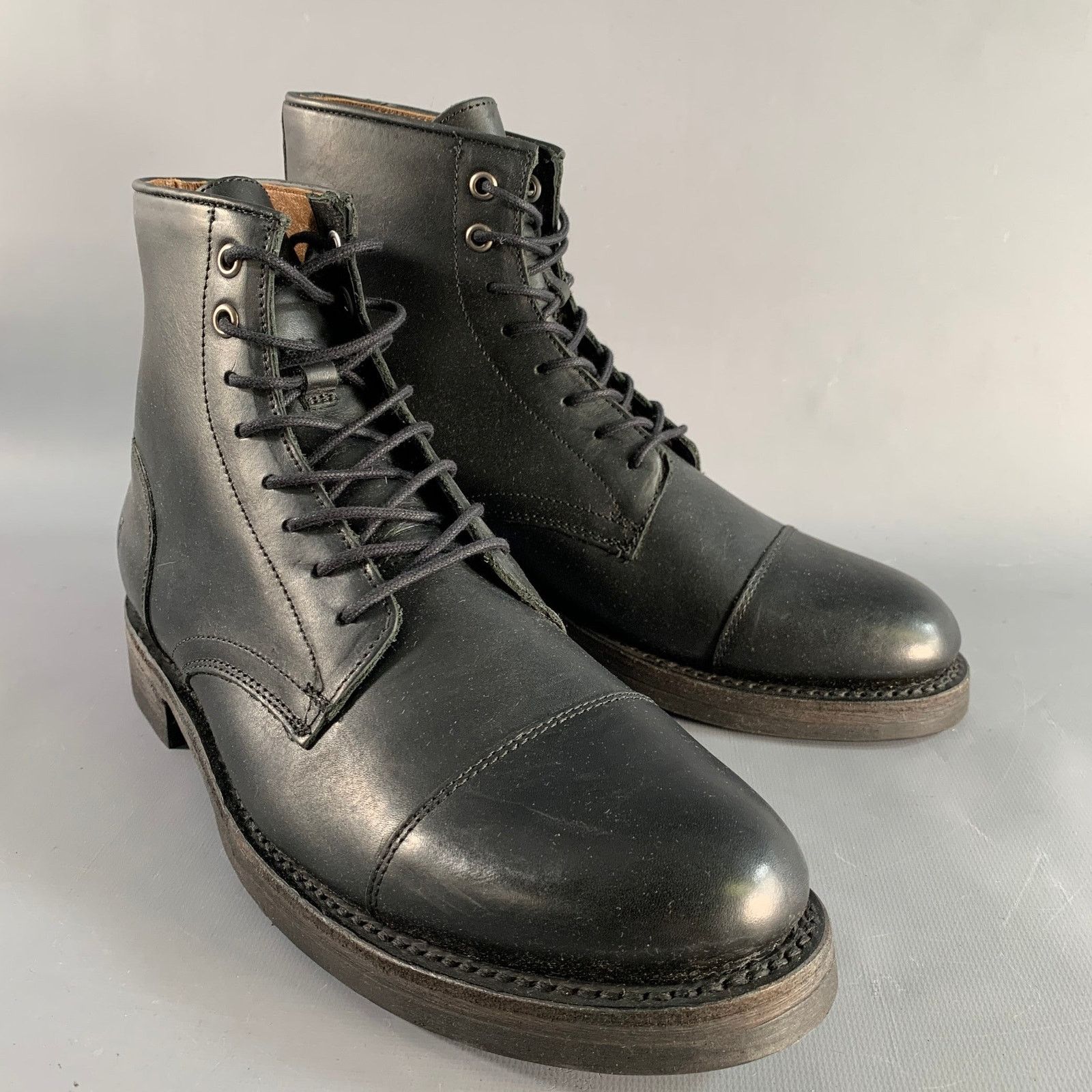 Frye FRYE Size 8.5 Black Leather Lace Up Boots Size US 8.5 / EU 41-42 - 1 Thumbnail