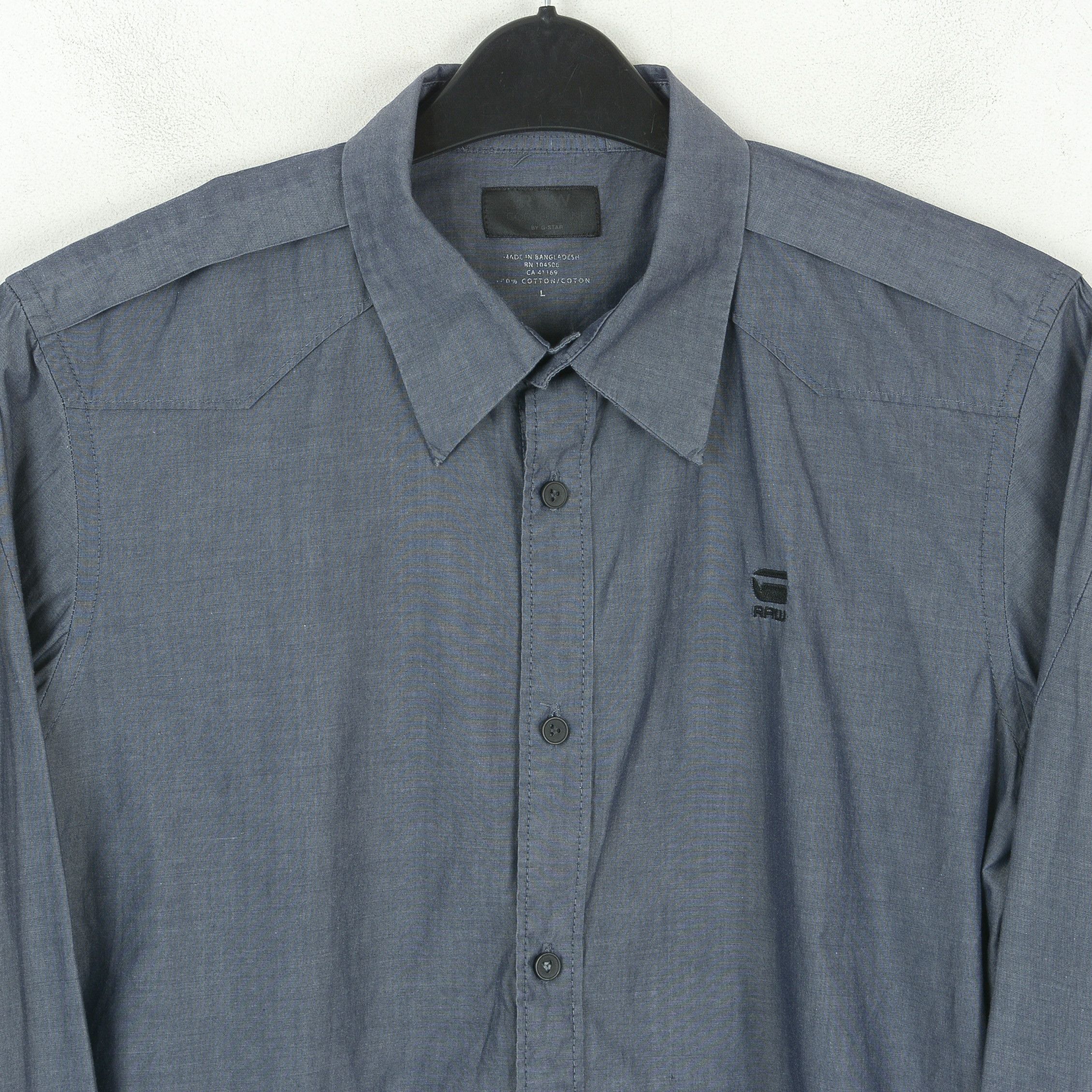 G-Star Men Shirt Correct Line Casual Dress Button Up Long Sleeve Size US L / EU 52-54 / 3 - 2 Thumbnail