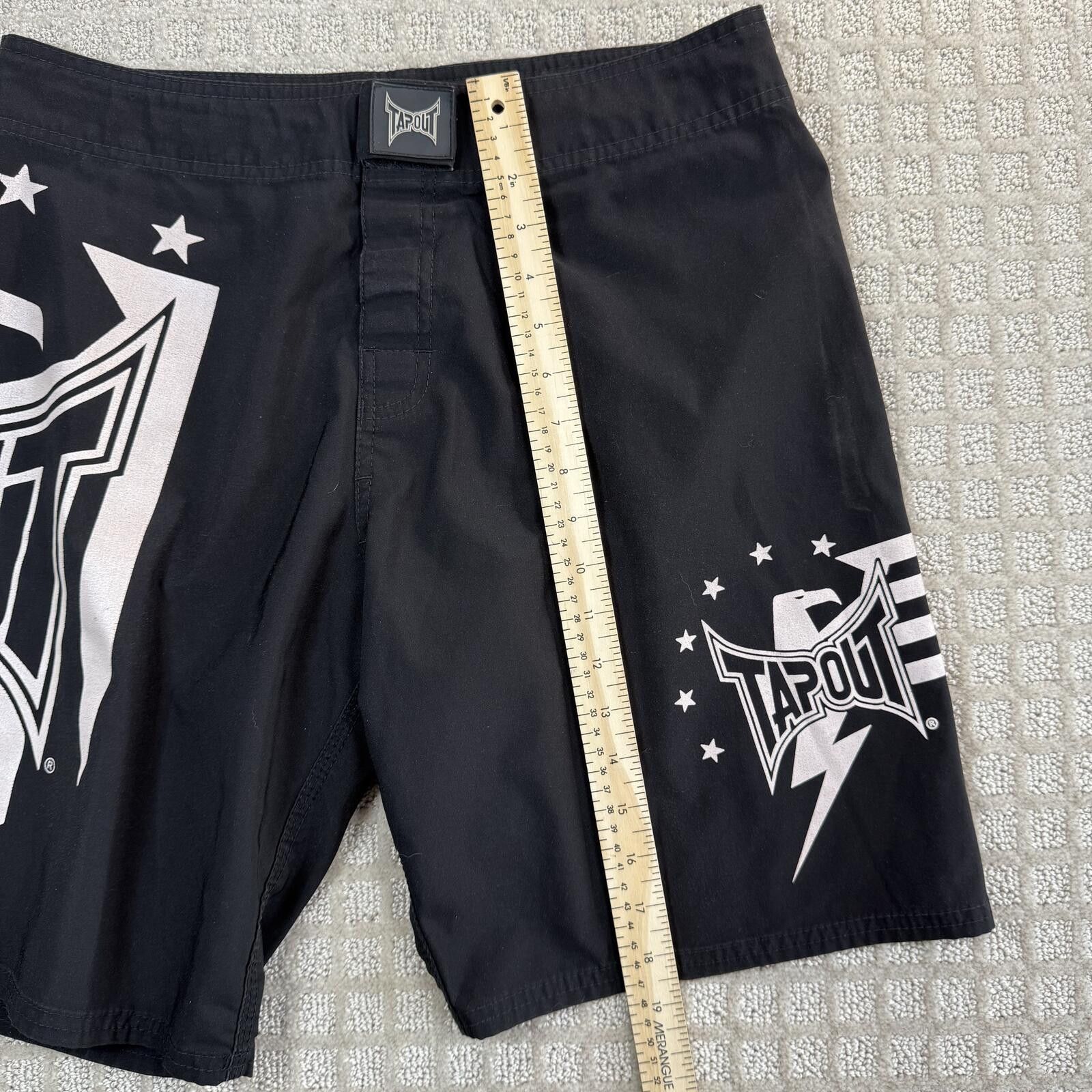 Tapout Y2K Tapout MMA Fight Shorts Black Graphic Size 30 Size US 32 / EU 48 - 5 Thumbnail
