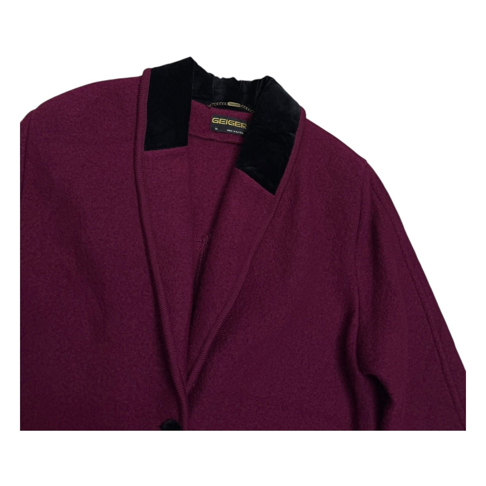 John Geiger GEIGER Wool Luxury Designer Business Winter Coat Medium Size M / US 6-8 / IT 42-44 - 4 Thumbnail