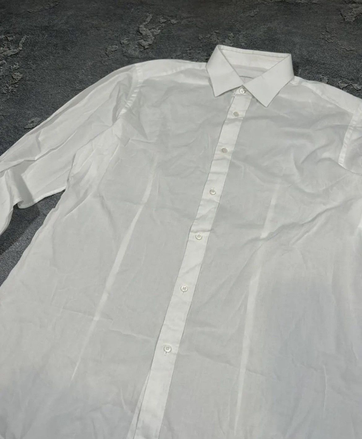 Brioni Brioni White Italian Dress Shirt 100% Cotton Size US L / EU 52-54 / 3 - 2 Thumbnail