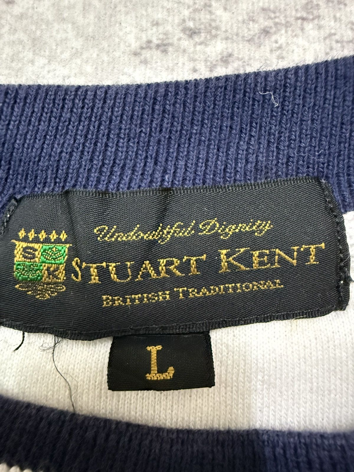 Vintage Vintage 90s Stuart Kent Embroidery Logo Cropped Sweatshirt Size US M / EU 48-50 / 2 - 8 Thumbnail