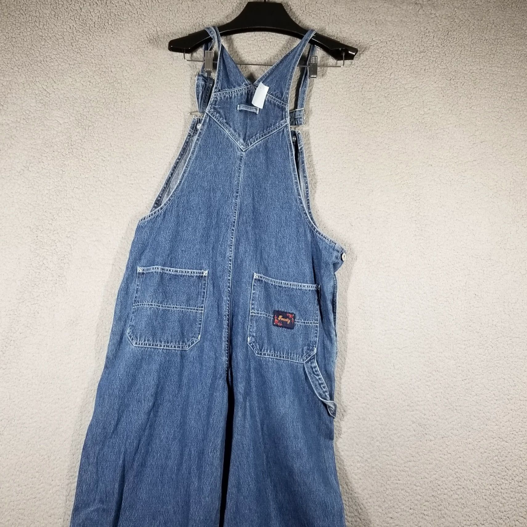 Vintage VINTAGE Looney Tunes Tweety Bird Overalls 32X28 Blue Denim Baggy 90s Unisex Adults Size US 32 / EU 48 - 4 Thumbnail